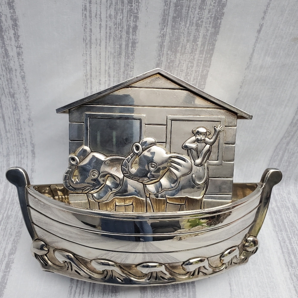Vtg Godinger Noah's Ark Coin Bank - Picture 2 of 16